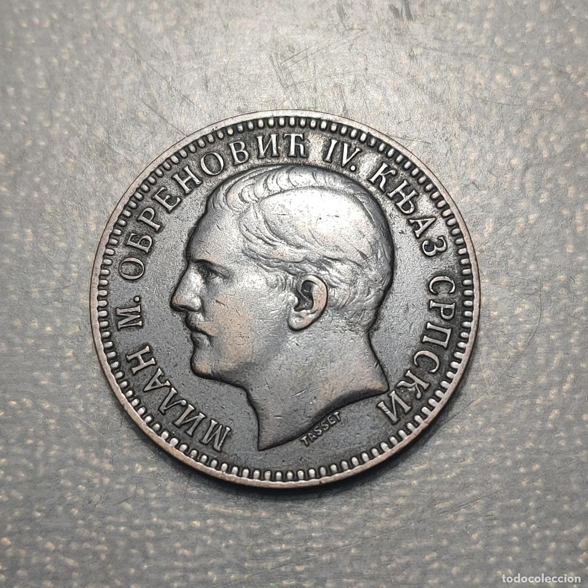 Monedas antiguas de Europa: SERBIA MILAN I 10 PARA 1879 MBC