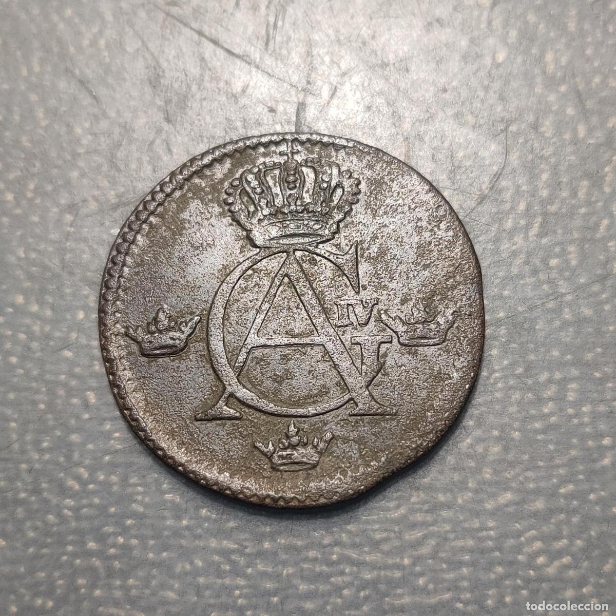 Monedas antiguas de Europa: SUECIA SWEDEN GUSTAV IV ADOLF 1/4 SKILLING 1802 MBC