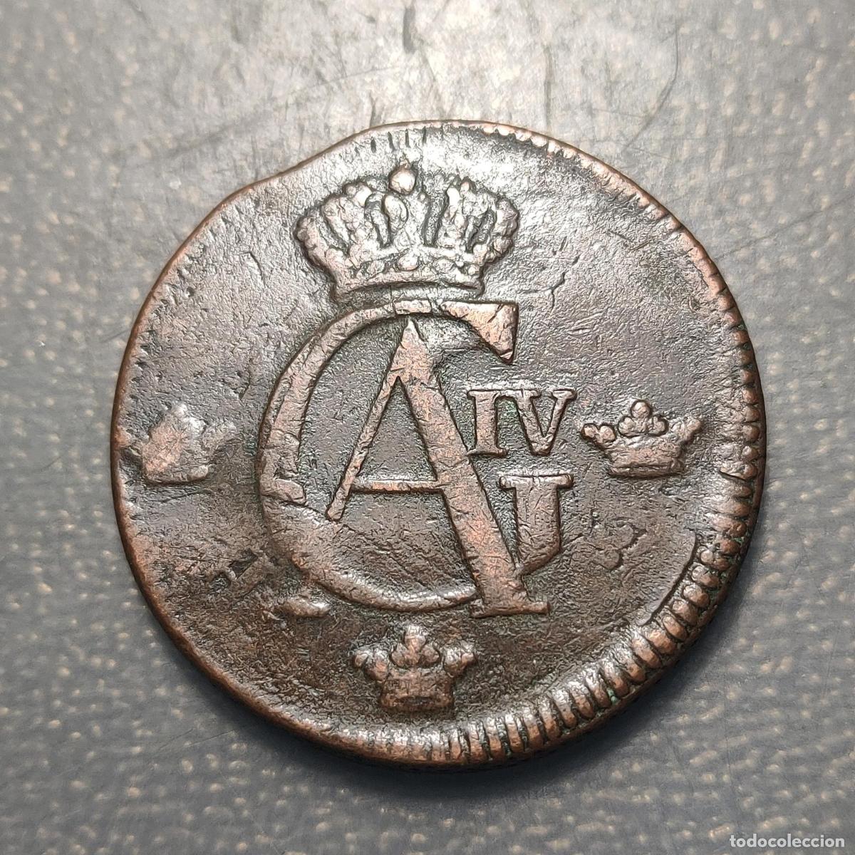 Monedas antiguas de Europa: SUECIA SWEDEN GUSTAV IV ADOLF 1 SKILLING 1802