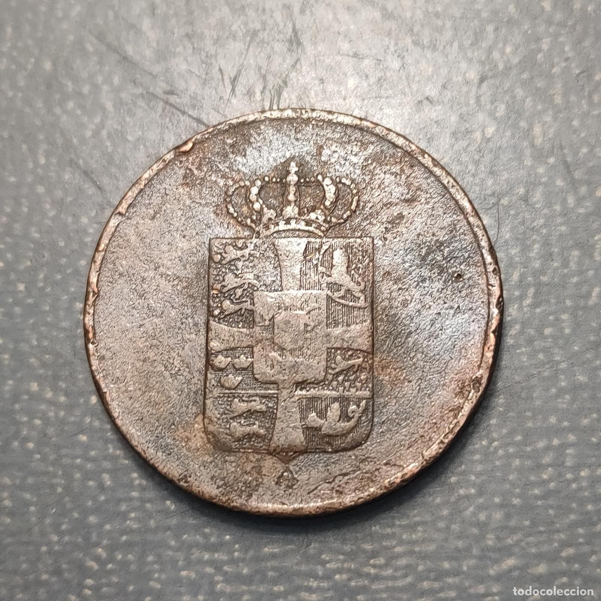 Monedas antiguas de Europa: DINAMARCA DENMARK 16 SKILLING 1814