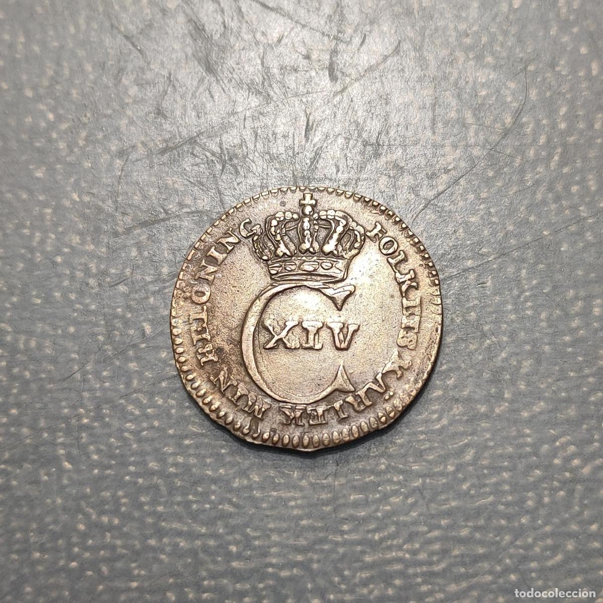 Monnaies anciennes de Europe: SUECIA SWEDEN CARL XIV 1/6 SKILLING 1830 MBC+