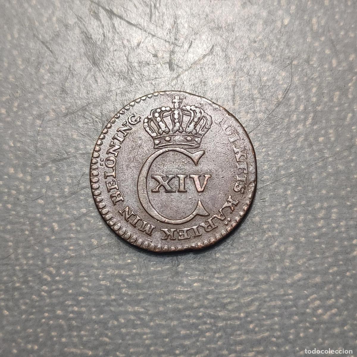 Monnaies anciennes de Europe: SUECIA SWEDEN CARL XIV 1/6 SKILLING 1830 MBC/MBC+ (copia)