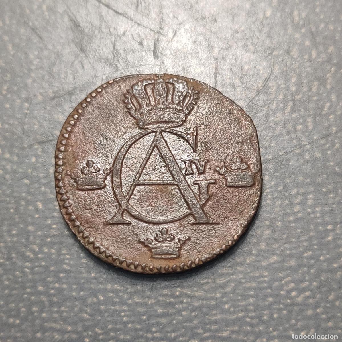 Monedas antiguas de Europa: SUECIA SWEDEN GUSTAV IV ADOLF 1/4 SKILLING 1806 MBC