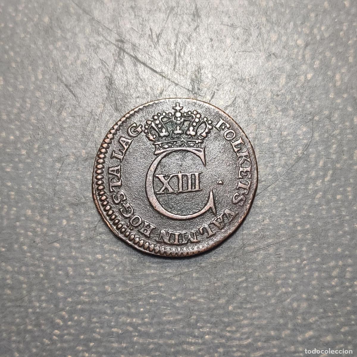 Monedas antiguas de Europa: SUECIA SWEDEN CARL XIII 1/12 SKILLING 1812 MBC/MBC+