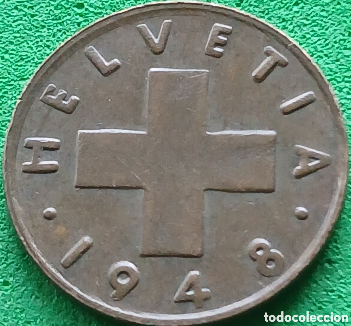 Monedas antiguas de Europa: Suiza 1 centimo 1948 km#46