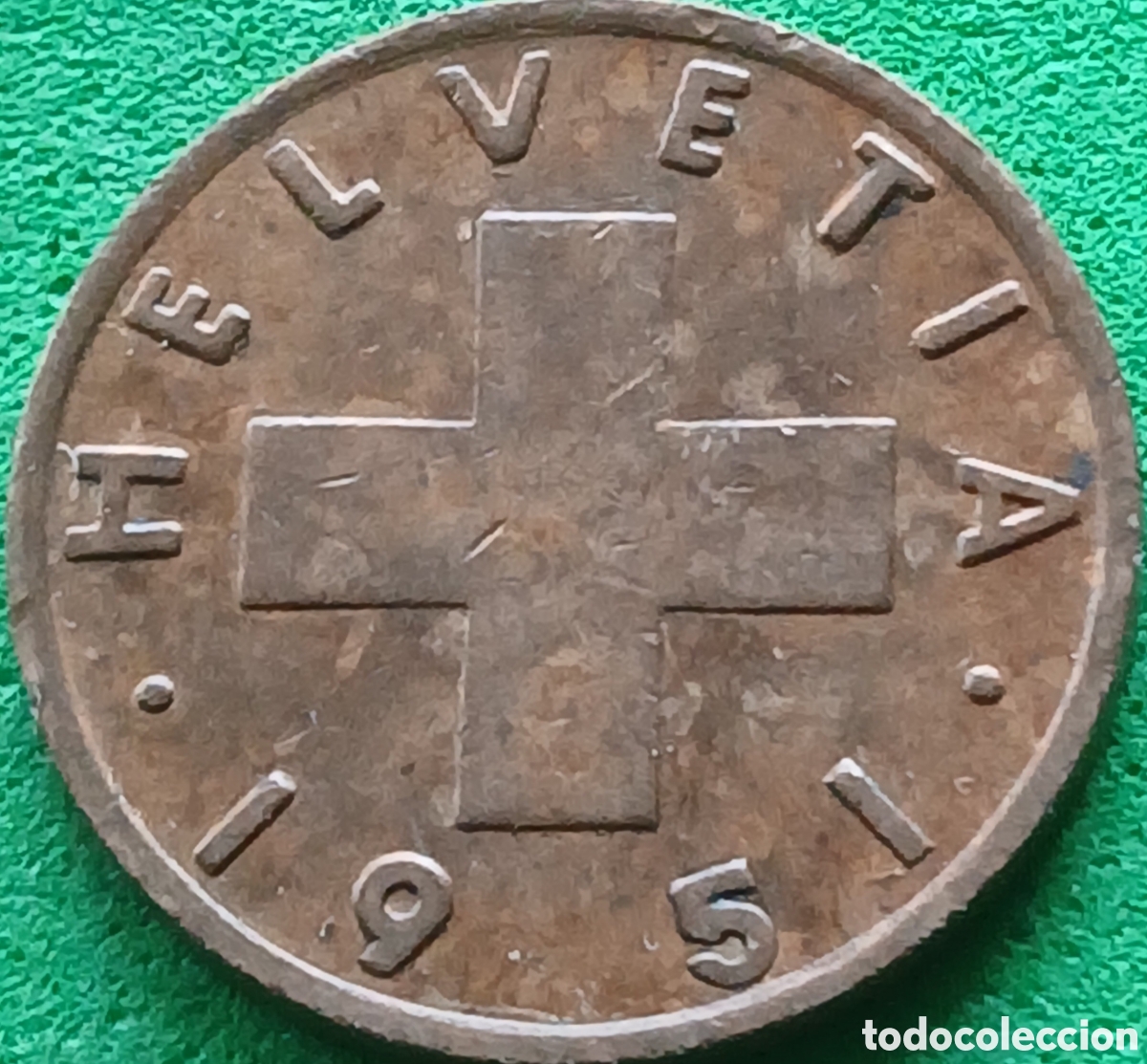 Monedas antiguas de Europa: Suiza 1 centimo 1951 km#46