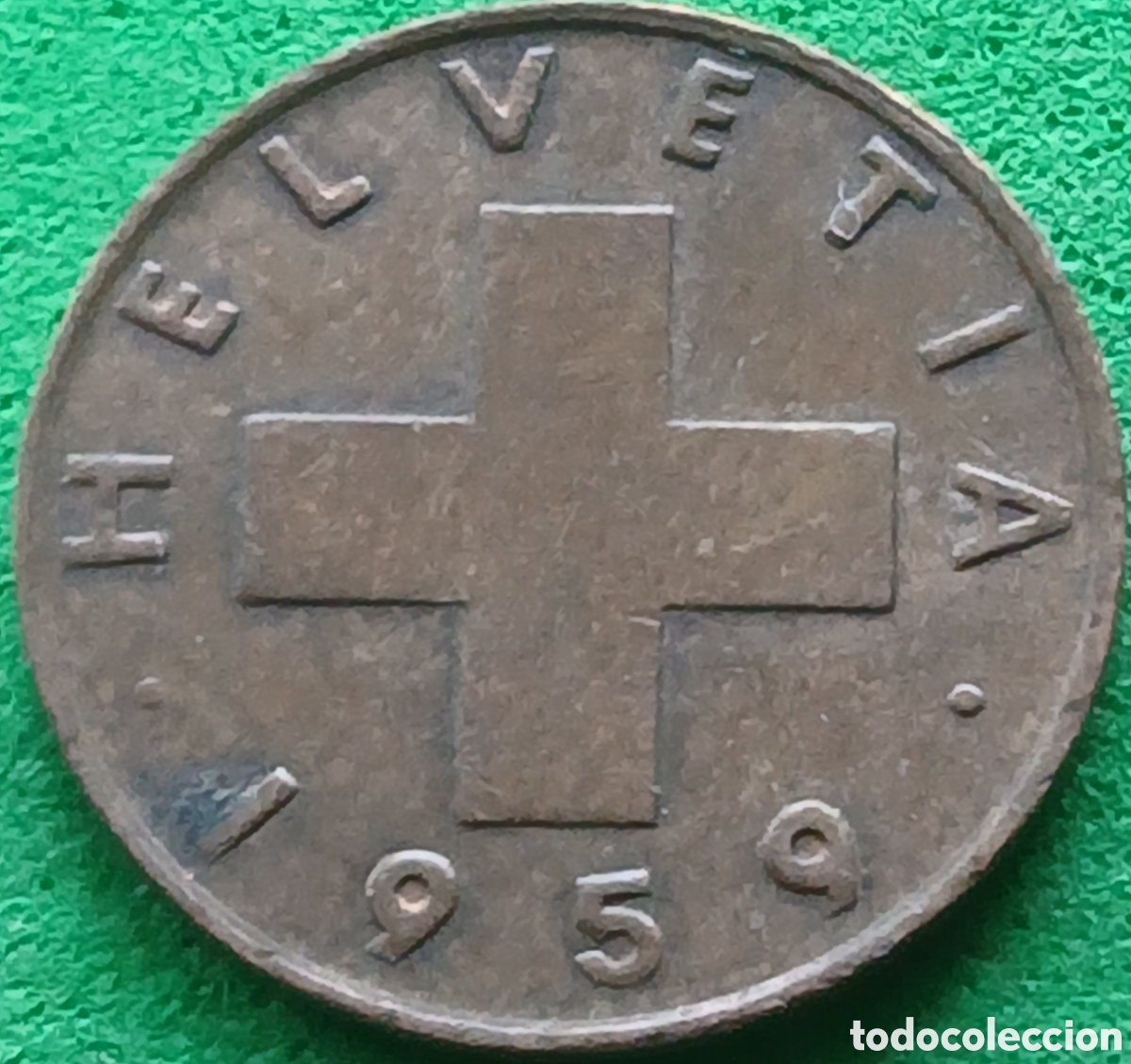 Monedas antiguas de Europa: Suiza 1 centimo 1959 km#46