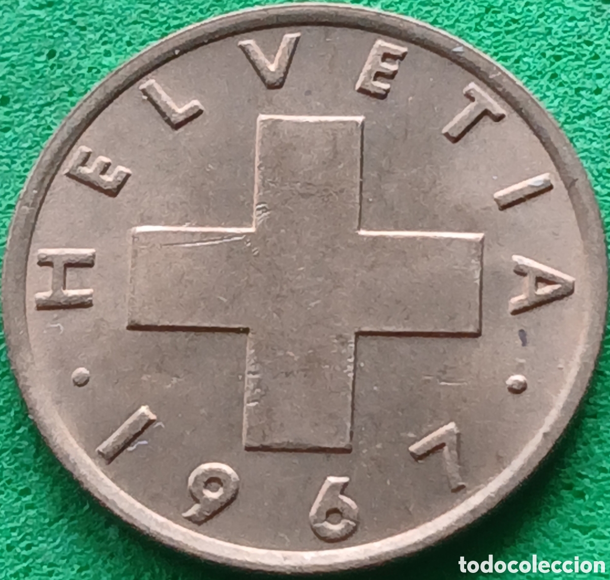 Monedas antiguas de Europa: Suiza 1 centimo 1967 km#46
