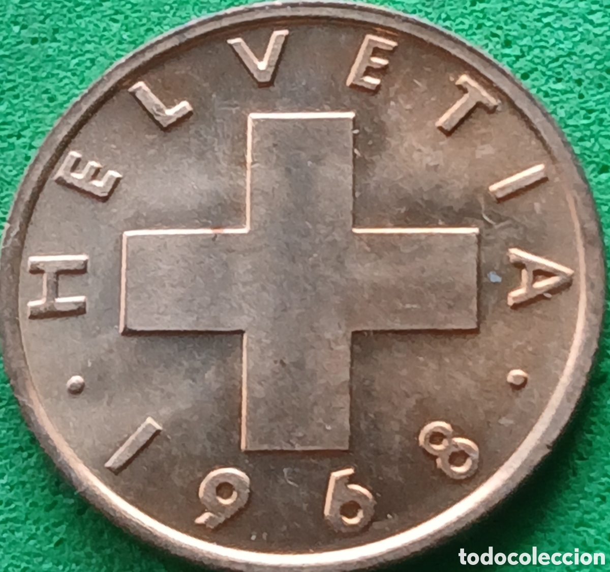 Monedas antiguas de Europa: Suiza 1 centimo 1968 km#48