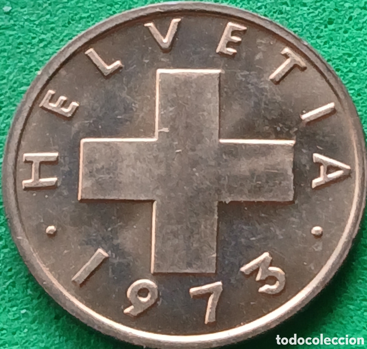Monedas antiguas de Europa: Suiza 1 centimo 1973 km#46