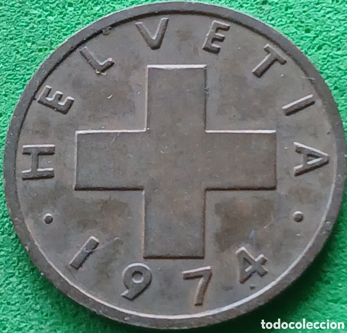 Monedas antiguas de Europa: Suiza 1 centimo 1974 km#46