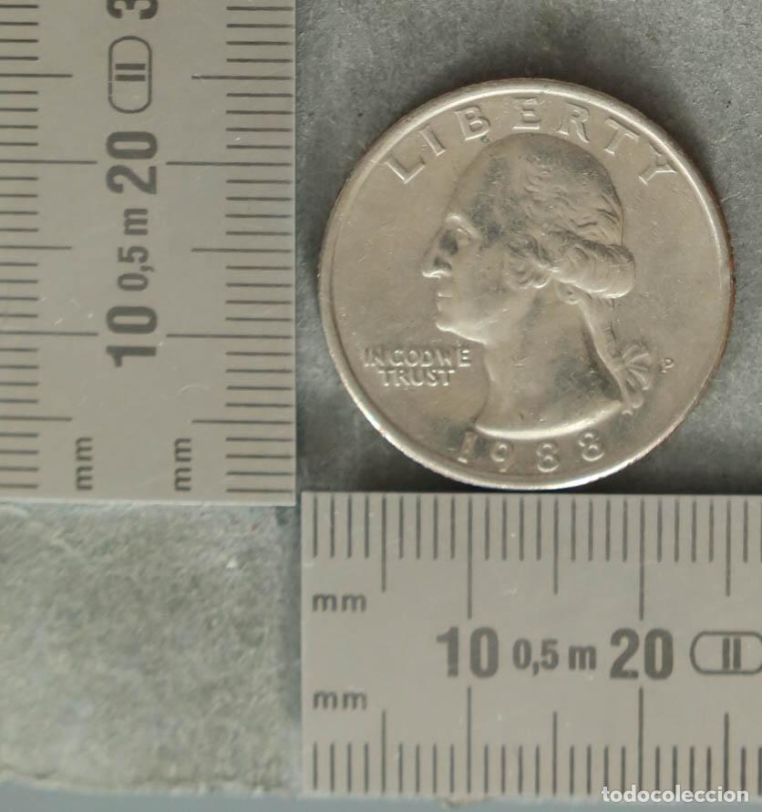 Monedas antiguas de Europa: MONEDA. United States of America - Quarter Dollar - 1988