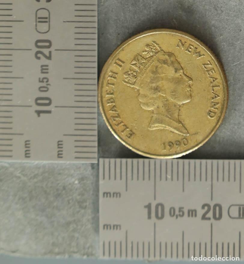 Monedas antiguas de Europa: MONEDA. Moneda New Zealand One Dollar - Elizabeth II - 1990