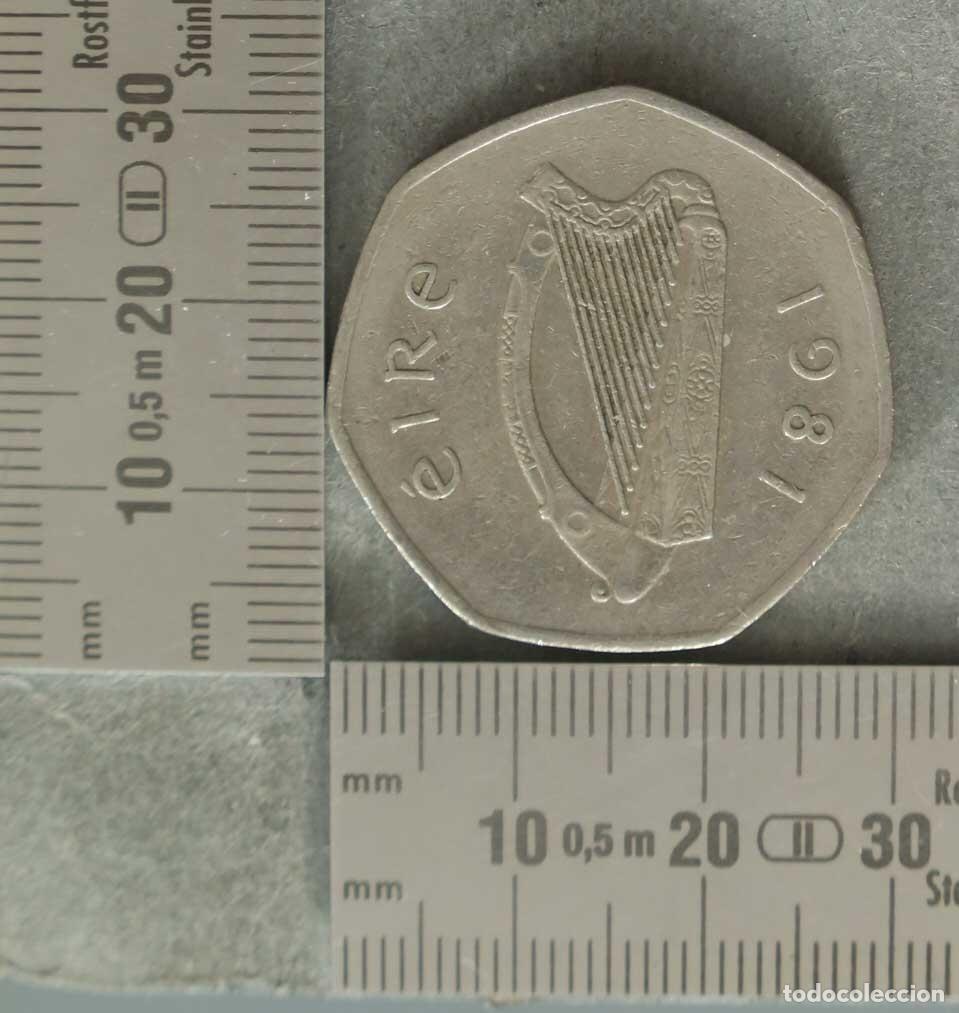 Monedas antiguas de Europa: MONEDA. Irlanda 50 Pence - Foto 2
