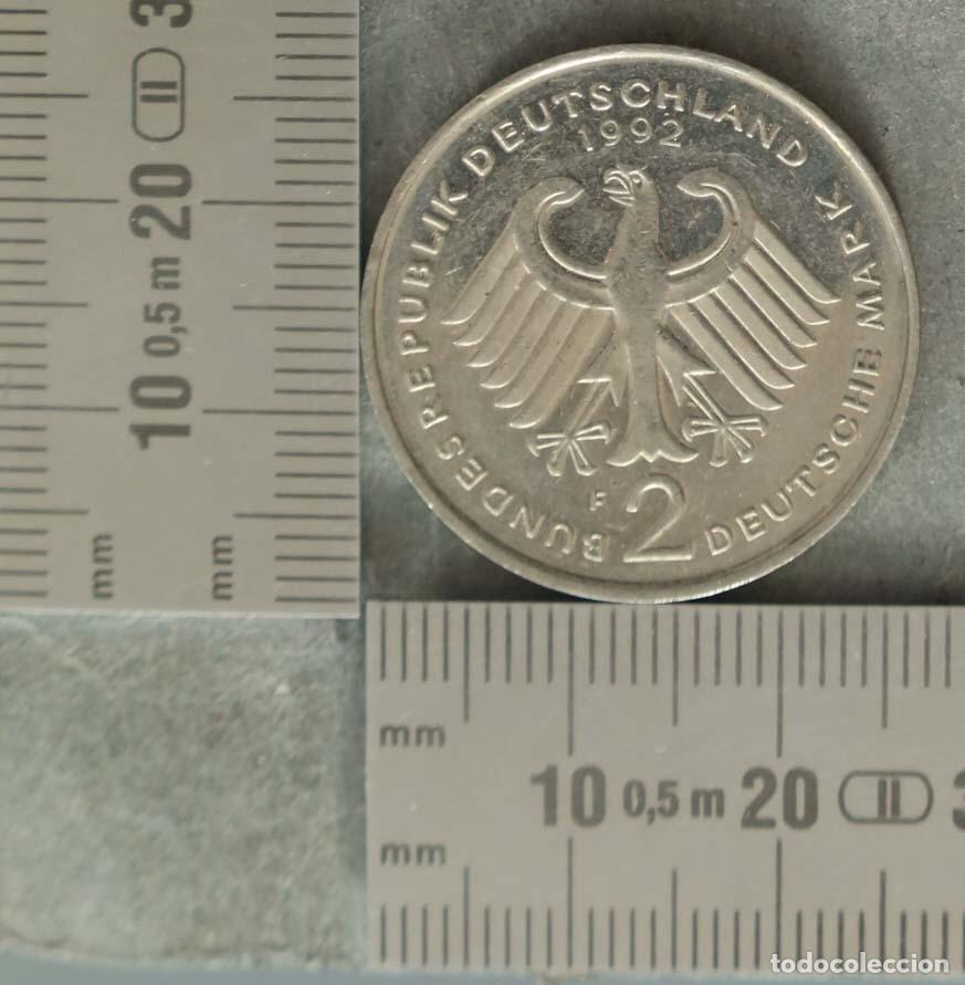Monedas antiguas de Europa: MONEDA. Bundesrepublik Deutschland - 2 Deutsche Mark - 1992