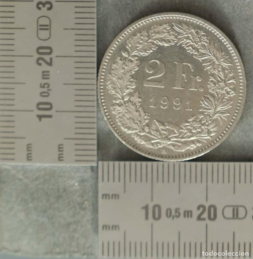 Monedas antiguas de Europa: MONEDA. 2 Francos - Helvetia - Suiza - 1991