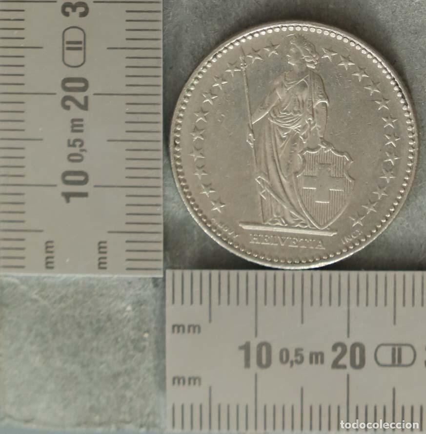 Monedas antiguas de Europa: MONEDA. Suiza - 2 Francos - Helvetia standing - 1988