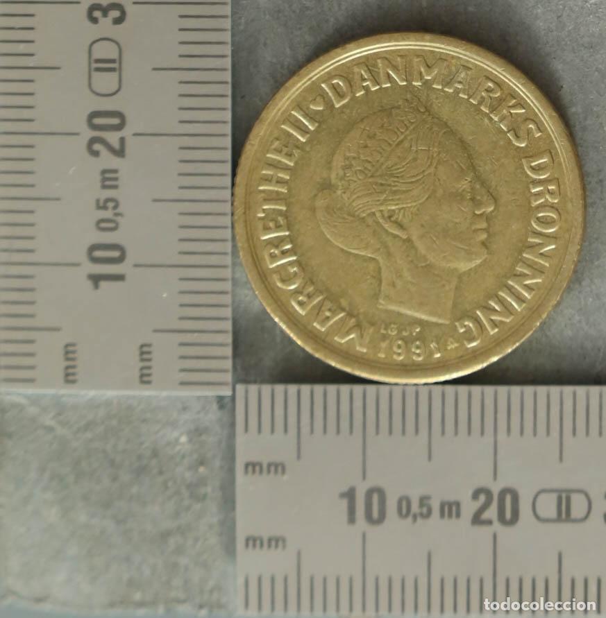 Monedas antiguas de Europa: MONEDA. Dinamarca - Margrethe II - 20 Kroner - 1991