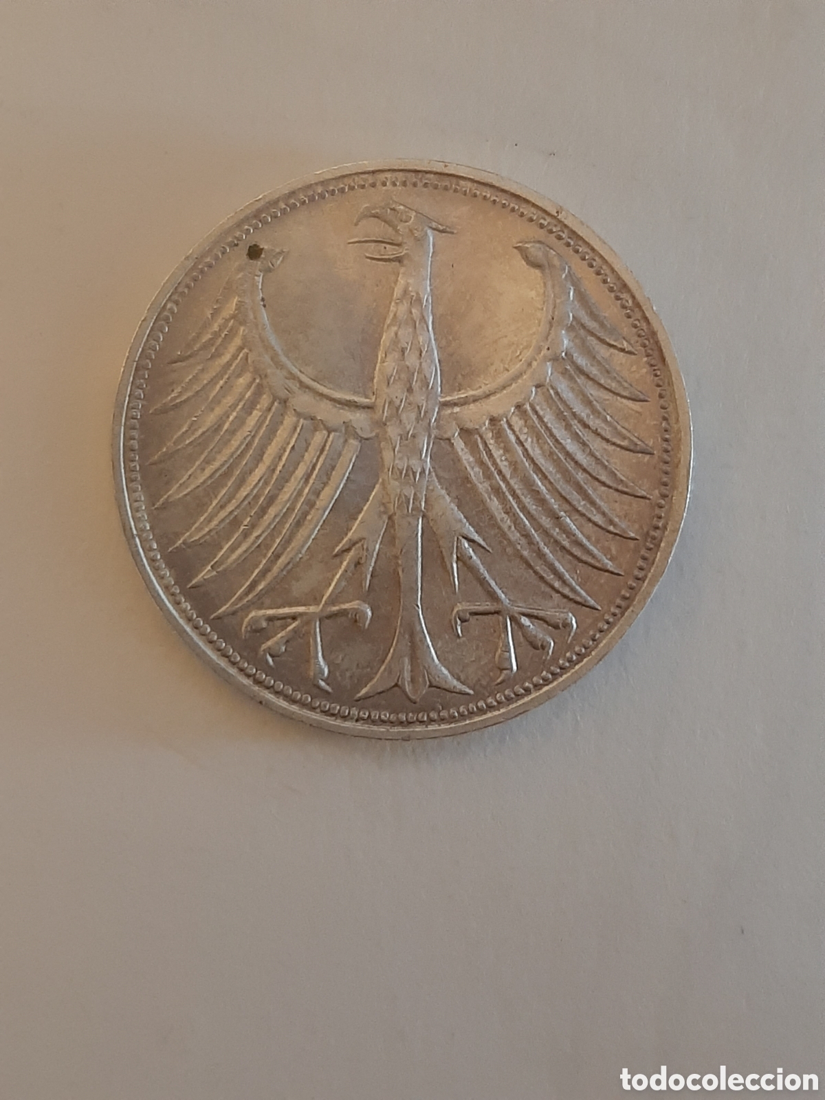Monedas antiguas de Europa: ALEMANIA REPUBLICA FEDERAL 5 MARCOS 1974 PLATA
