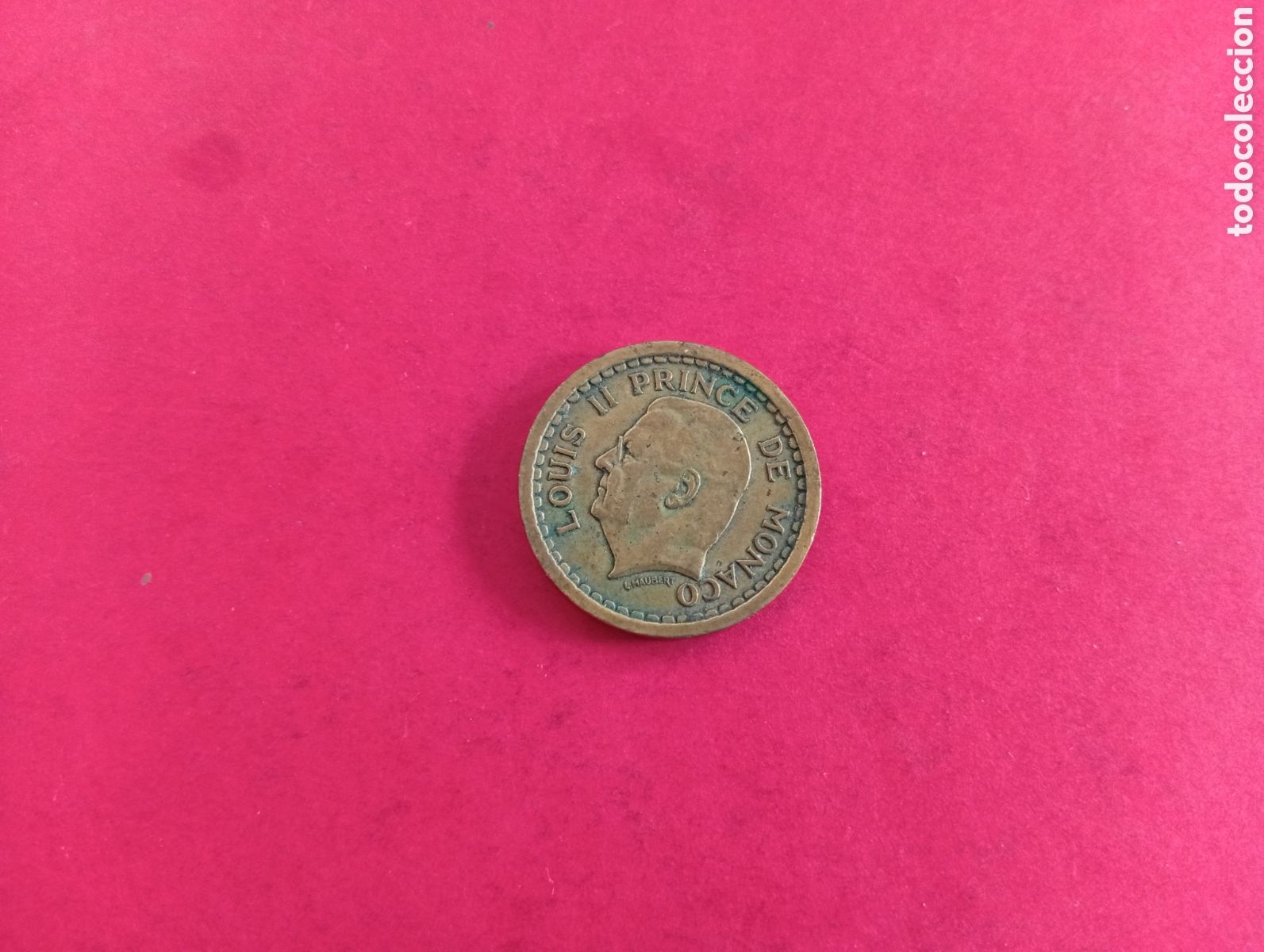 Monedas antiguas de Europa: 2 francos de M&oacute;naco sin datar