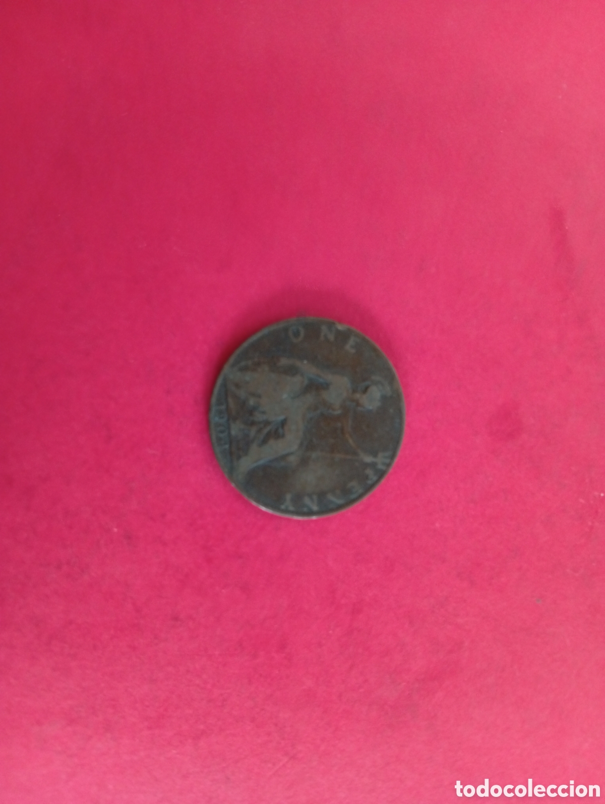 Monedas antiguas de Europa: 1 penique de Gran Breta&ntilde;a 1904