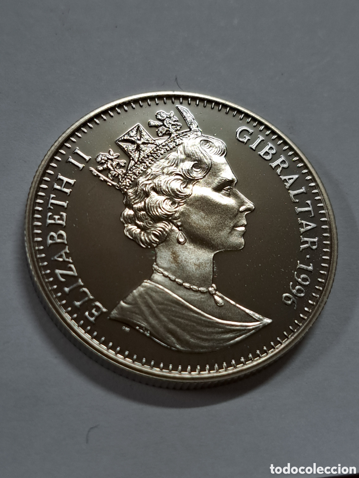 Monedas antiguas de Europa: 2,8 ecus de Gibraltar a&ntilde;o 1996 calidad proof sin circulaci&oacute;n