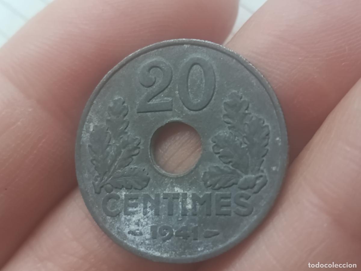 Monedas antiguas de Europa: FRANCIA 20 centimes / 1941