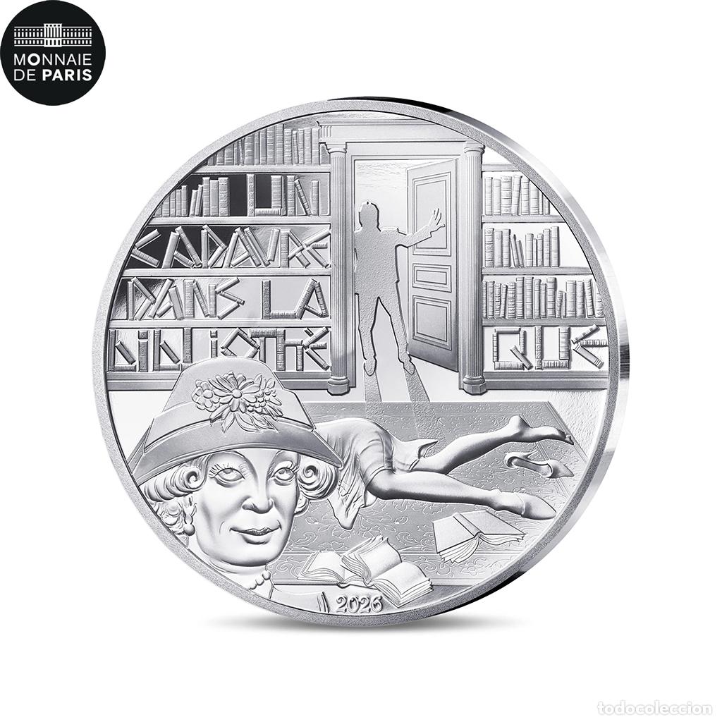 Monedas antiguas de Europa: [#475385] Francia, 10 Euro, Art De La Plume, Un Cadavre Dans La Biblioth&egrave;que, BE, 2026