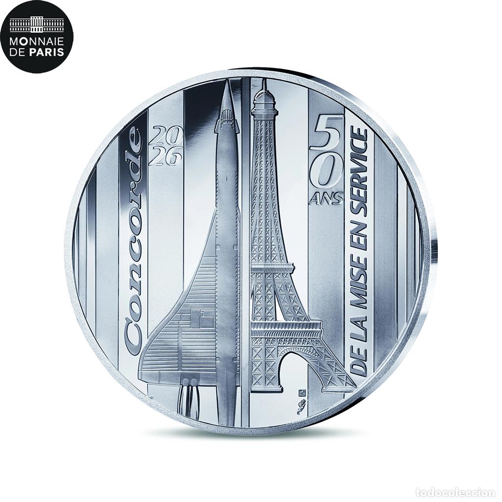 Monedas antiguas de Europa: [#475380] Francia, 10 Euro, Concorde, BE, 2026, Monnaie de Paris, Plata, FDC