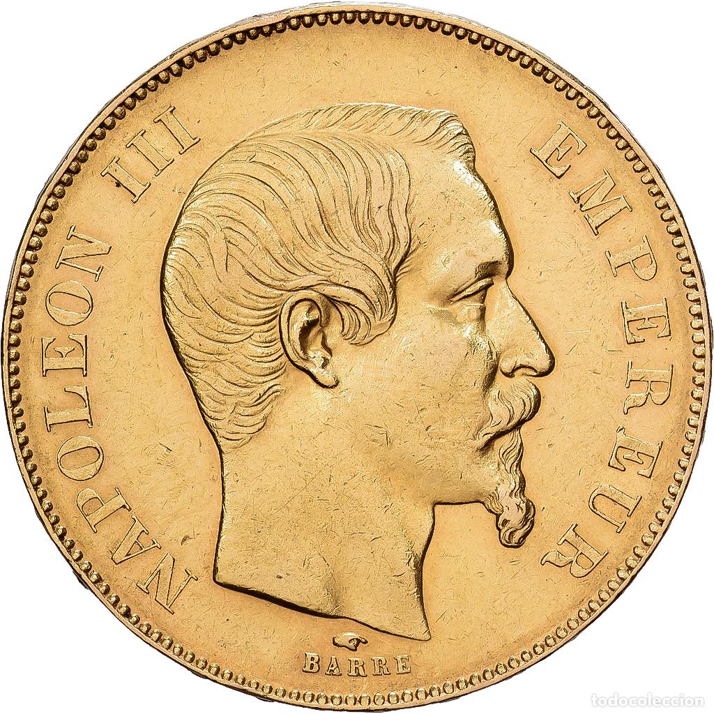 Monedas antiguas de Europa: [#1202838] Francia, Napoleon III, 50 Francs, Napol&eacute;on III, 1857, Paris, Oro, MBC+