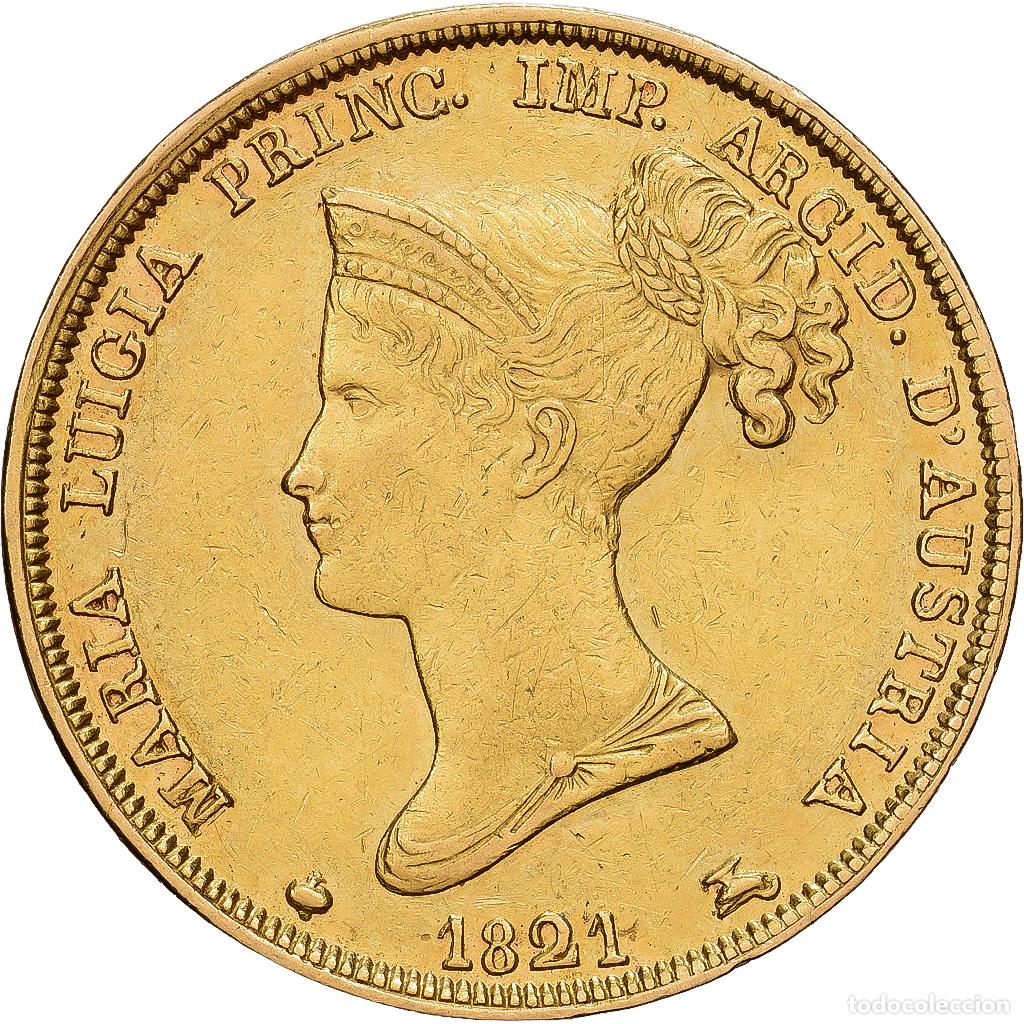 Monedas antiguas de Europa: [#1213921] Estados italianos, PARMA, Maria Luigia, 40 Lire, 1821, Parma, Oro, MBC, KM:32