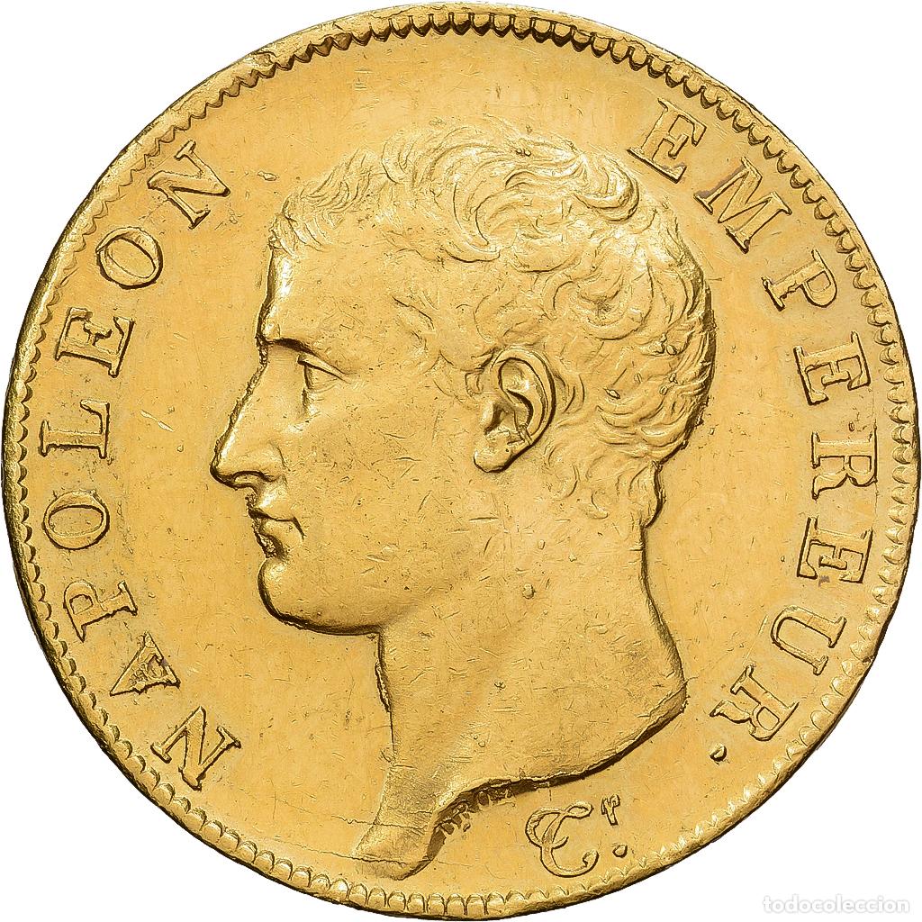 Monedas antiguas de Europa: [#1213925] Francia, 40 Francs, Napol&eacute;on I, AN 13, Paris, Oro, MBC+, Gadoury:1081, KM:664