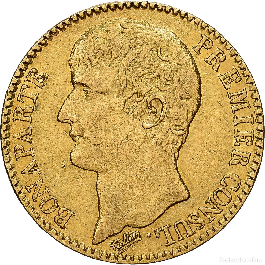 Monedas antiguas de Europa: [#1213923] Francia, Napoleon I, 40 Francs, An XI, Paris, Without olive, Oro, MBC