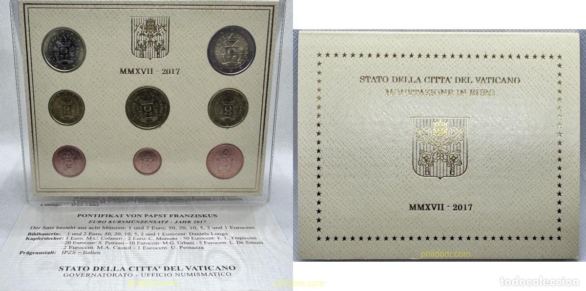 Monedas antiguas de Europa: 4287 VATICANO 2017 CARTERA EUROSET VATICANO 2017