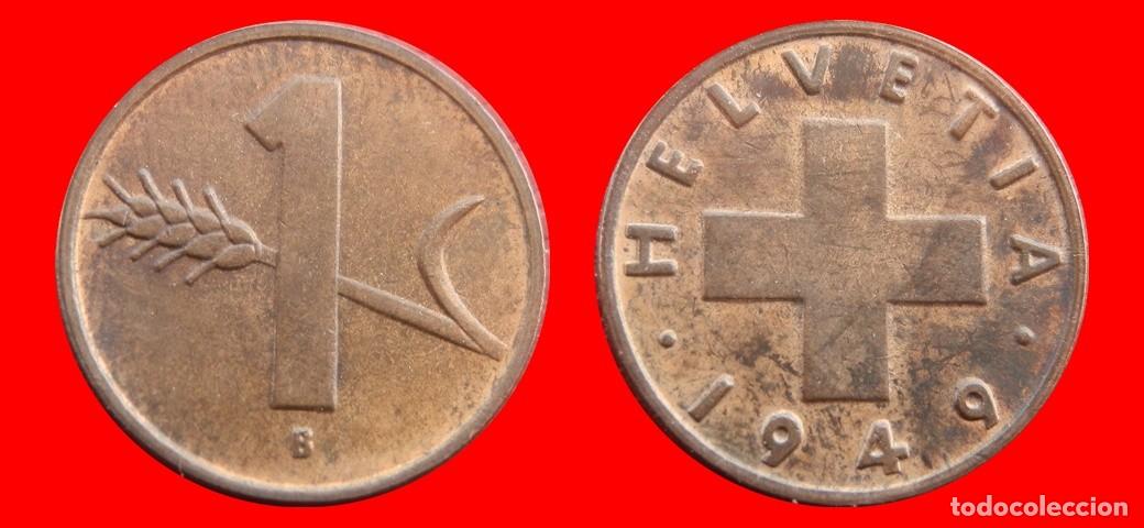 Monedas antiguas de Europa: 1 RAPPEN 1949 SUIZA-143887