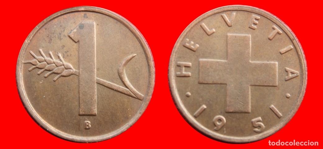 Monedas antiguas de Europa: 1 RAPPEN 1951 SUIZA-143888