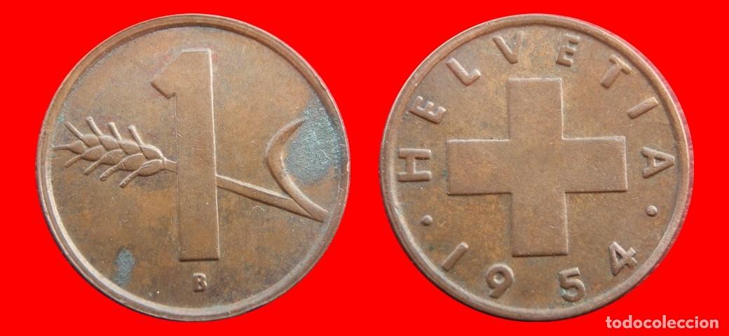 Monedas antiguas de Europa: 1 RAPPEN 1954 SUIZA-143891