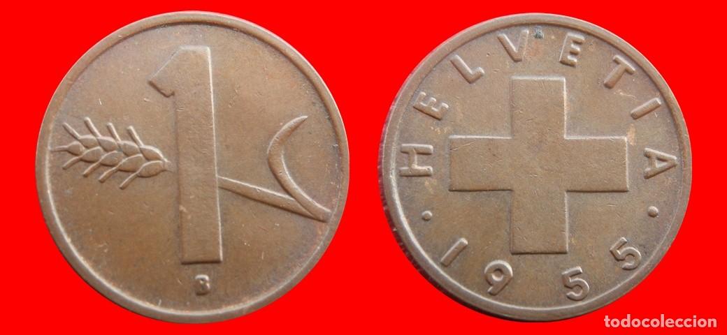 Monedas antiguas de Europa: 1 RAPPEN 1955 SUIZA-143892 - Foto 1