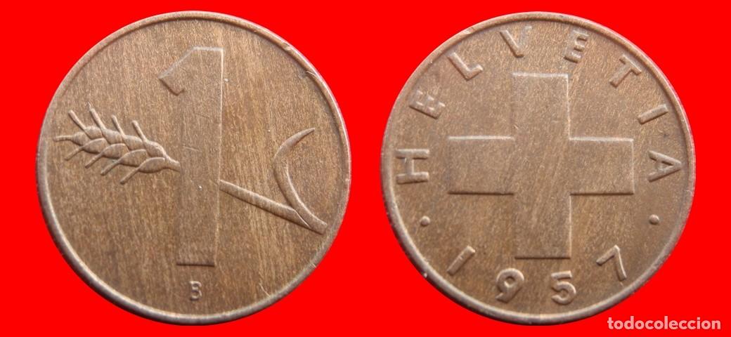 Monedas antiguas de Europa: 1 RAPPEN 1957 SUIZA-143893