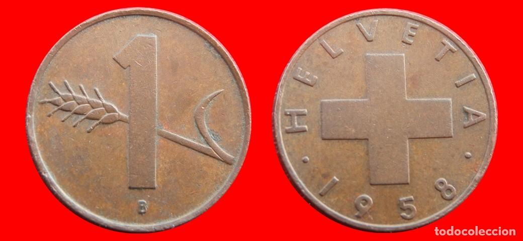 Monedas antiguas de Europa: 1 RAPPEN 1958 SUIZA-143894