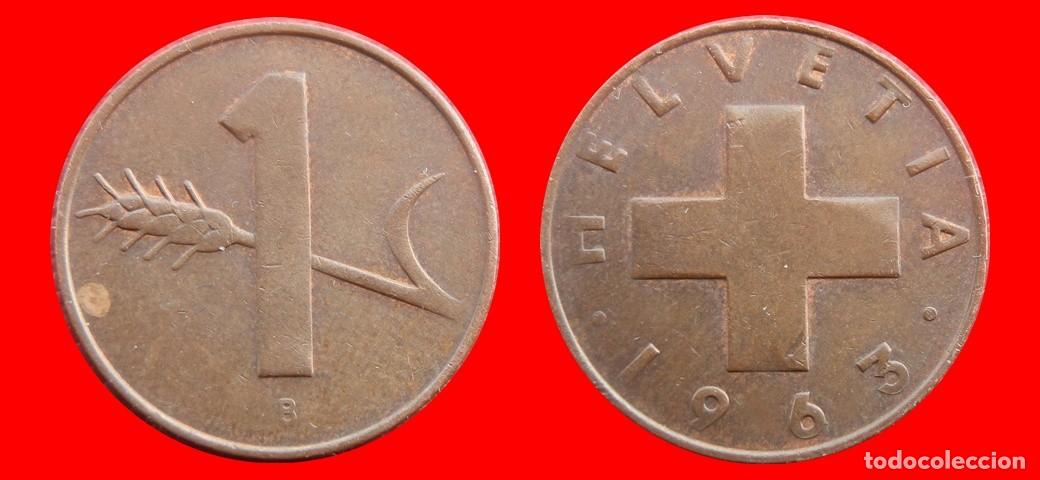 Monedas antiguas de Europa: 1 RAPPEN 1963 SUIZA-143897