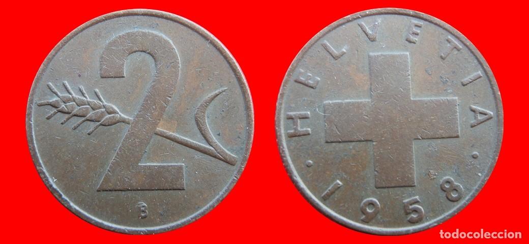 Monedas antiguas de Europa: 2 RAPPEN 1958 SUIZA-143903