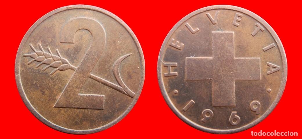 Monedas antiguas de Europa: 2 RAPPEN 1969 SUIZA-143905