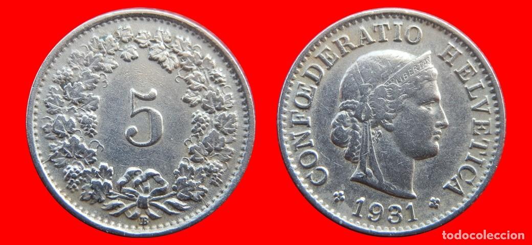 Monedas antiguas de Europa: 5 RAPPEN 1931 SUIZA-143910