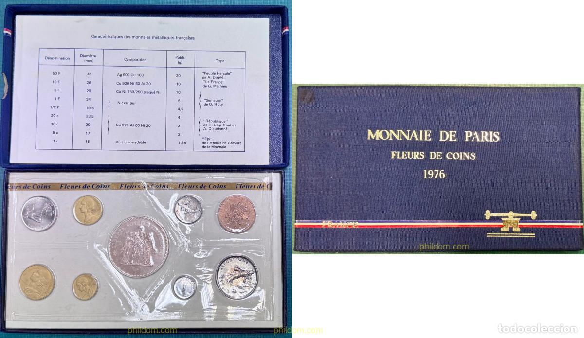 Monedas antiguas de Europa: 4499 FRANCIA 1976 SET MONNAIE DE PARIS 1976