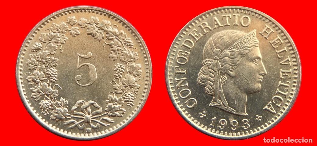 Monedas antiguas de Europa: 5 RAPPEN 1993 SUIZA-143917