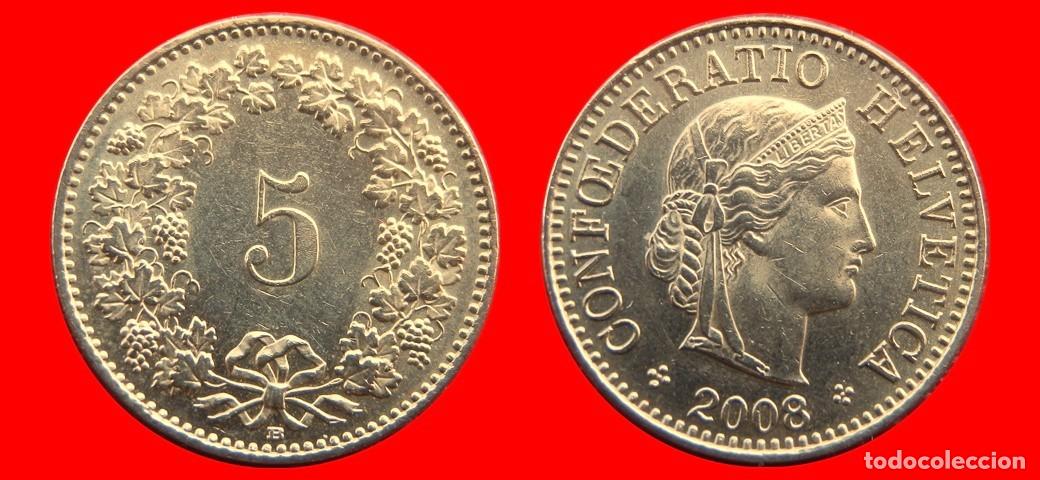 Monedas antiguas de Europa: 5 RAPPEN 2008 SUIZA-143920