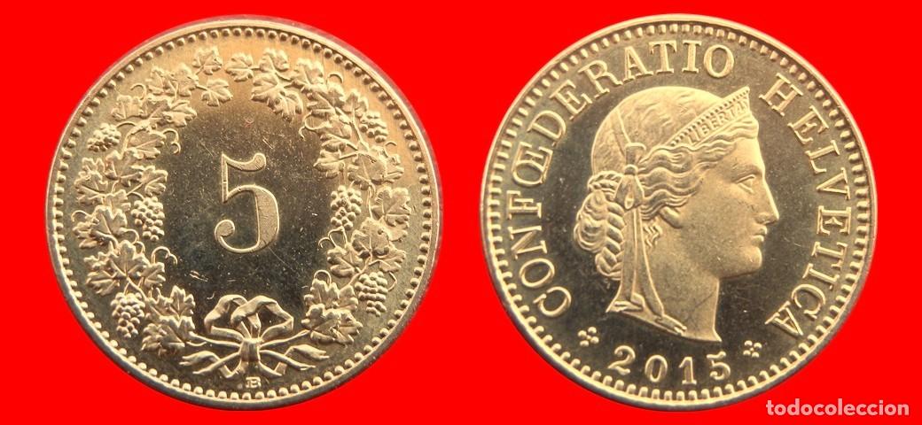 Monedas antiguas de Europa: 5 RAPPEN 2015 SUIZA-143927