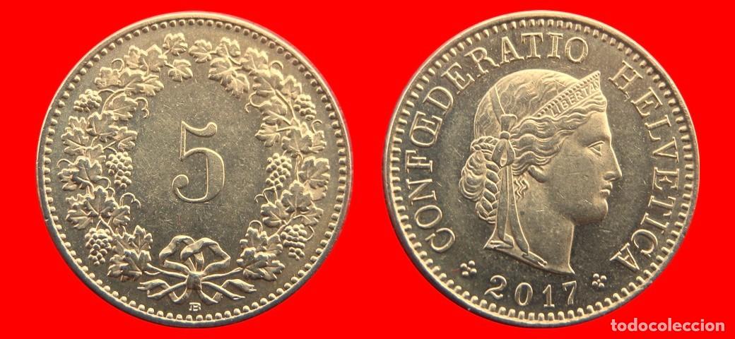 Monedas antiguas de Europa: 5 RAPPEN 2017 SUIZA-143928