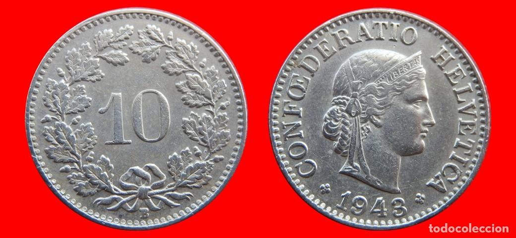 Monedas antiguas de Europa: 10 RAPPEN 1943 SUIZA-143930